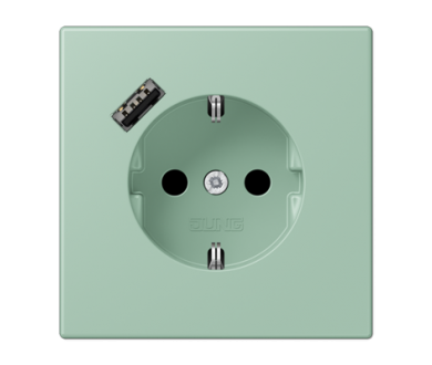Розетка 2K+З USB Typ A Jung LC1520-18A217