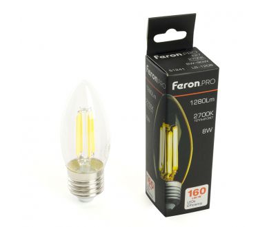 Светодиодная лампа Feron LB-1208 E27 8W 2700K 51241