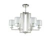 Подвесная люстра Crystal Lux Nicolas NICOLAS SP-PL6 NICKEL/WHITE