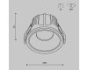 Встраиваемый светильник Maytoni Technical Alfa LED DL043-01-15W4K-RD-W
