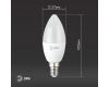 Лампа светодиодная Эра E14 6W 6500K LED B35-6W-865-E14 R Б0045339