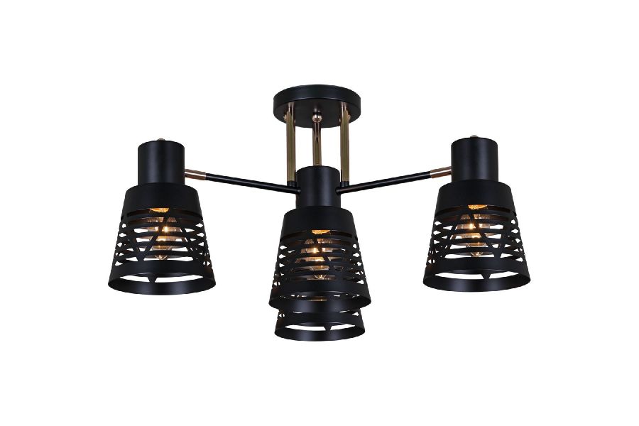 Потолочная люстра Reluce 06074-3.3-04 BK+FG