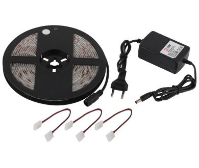 Комплект светодиодной ленты Эра 12В 5050 14,4Вт/м 6500K 5м IP65 5050kit-14,4-60-12-IP65-6500-5m Б0043068