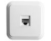 Розетка компьютерная 1-местная Stekker PST00-21-20 (РК8-01) RJ-45 IP20 белый 39706