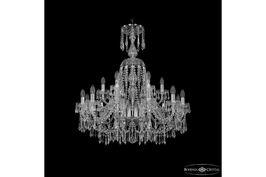 Подвесная люстра Bohemia Ivele Crystal 1403/12+6/300/XL-95 Ni