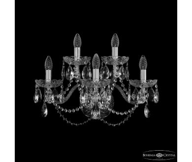 Купить Бра Bohemia Ivele Crystal 1402B/3+2/195/XL Ni Бра Bohemia Ivele Crystal 1402B/3+2/195/XL Ni