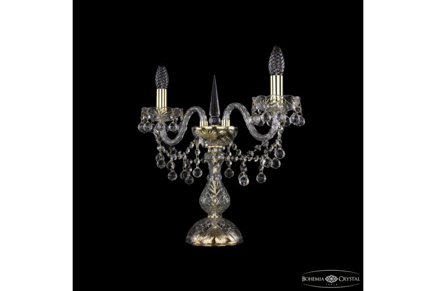 Настольная лампа Bohemia Ivele Crystal 1409L/2/141-39 G