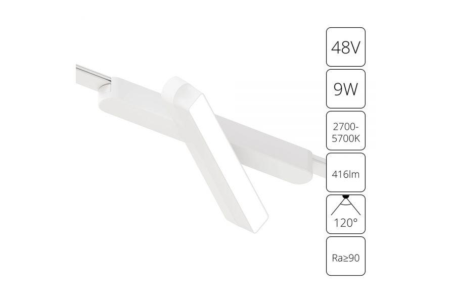 Трековый магнитный светильник Arte Lamp Rapid A2960PL-1WH