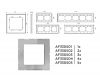 Рамка одноместная Ambrella Volt Platos AF330501