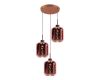 Подвесная люстра Lumina Deco Alacosmo LDP 6811-3 RD R.GD