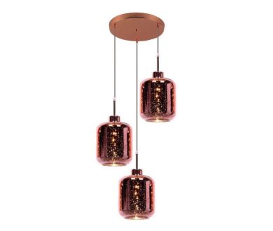 Подвесная люстра Lumina Deco Alacosmo LDP 6811-3 RD R.GD