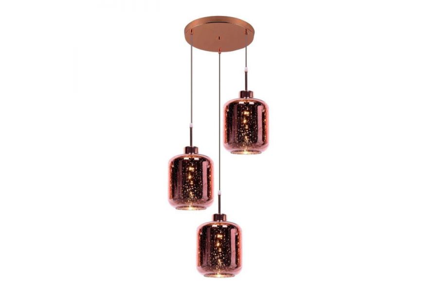 Подвесная люстра Lumina Deco Alacosmo LDP 6811-3 RD R.GD