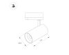 Трековый однофазный светильник Arlight LGD-SPOT-2TR-R45-7W Day4000 (GD, 24 deg, 230V) 042543