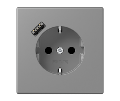 Розетка 2K+З USB Typ A Jung LC1520-18A203