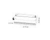 Трековый магнитный светильник Arte Lamp Linea A4668PL-1BK