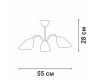 Люстра на штанге Vitaluce V3335-7/3PL