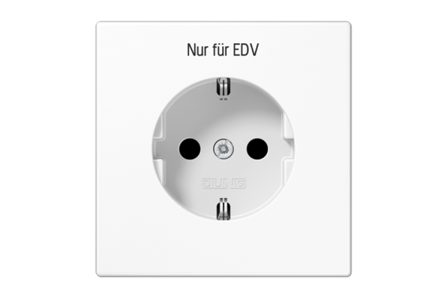 Розетка Schuko Jung LS1520EDVWW
