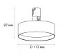 Трековый светильник Italline Fantom IT010-4022 black 3000K