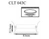 Встраиваемый светильник Crystal Lux CLT 043C WH