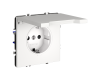 Розетка с защитными шторками и крышкой Voltum S70 VLS040302 (белый матовый)