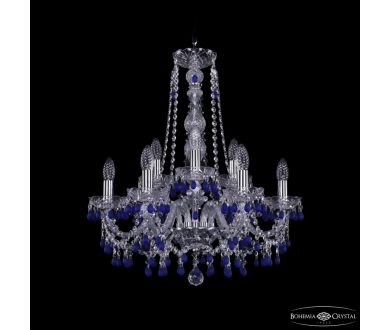 Подвесная люстра Bohemia Ivele Crystal 1410/6+3/195/h-63 Ni V3001