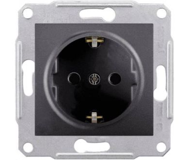 Розетка Schneider Electric Sedna с/з со шторками 16A 250V SDN3000170