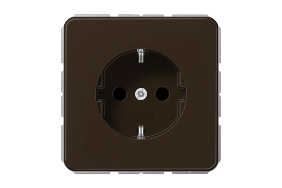 Розетка штепсельная Schuko Jung CD1520BFBR
