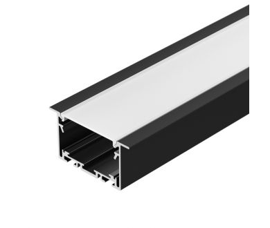 Алюминиевый профиль Arlight S2-Linia69-F-2500 Seamless Black 033534