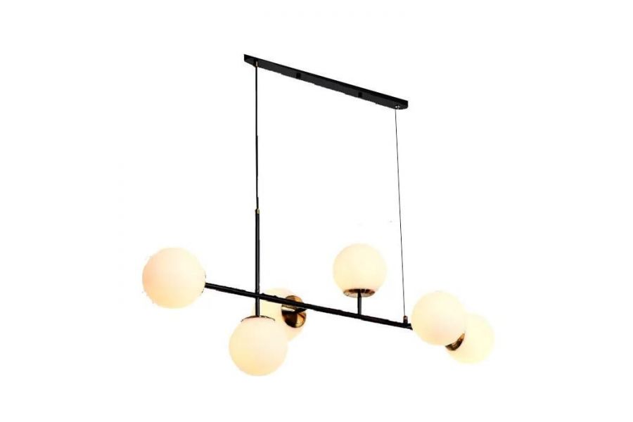 Подвесная люстра iLamp Golden 9136P/6 BK-WH