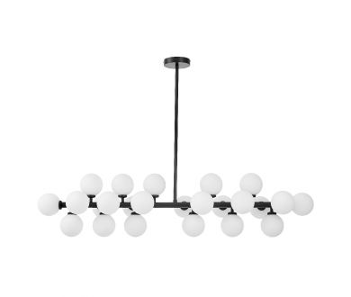 Люстра на штанге Lumina Deco Marsiada LDP 6033-24 BK