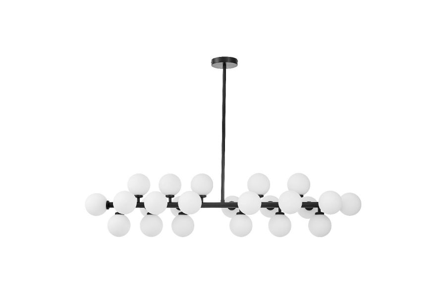 Люстра на штанге Lumina Deco Marsiada LDP 6033-24 BK