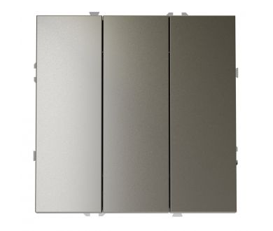 Выключатель трехклавишный Voltum S70 VLS030104 (шелк)