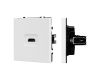 Механизм HDMI розетки Arlight SCT-NOBE-MHD1-SFPL-WH (Белый кварц) 061846