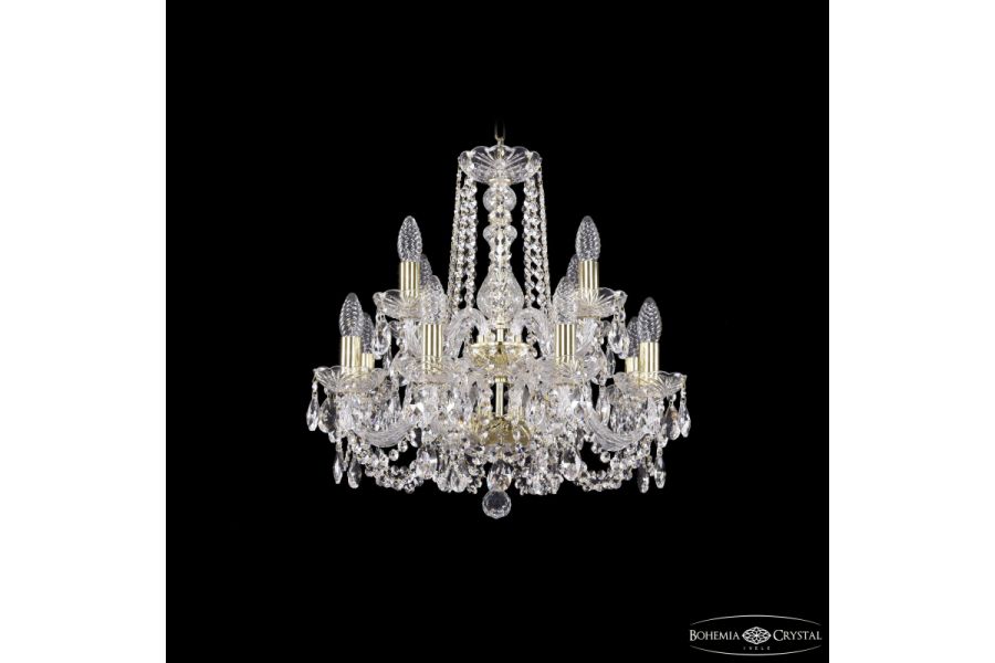 Подвесная люстра Bohemia Ivele Crystal 1402/8+4/160/2d G
