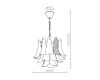 Подвесная люстра Modelux ML.6777.7P GD
