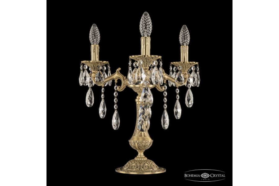 Настольная лампа Bohemia Ivele Crystal Verona 7202L/3/125 B FP