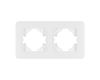 Рамка на 2 поста стеклянная Arlight FRM-OMALI-GS-2-WH 049692