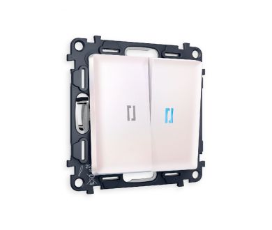 Купить Комплект механизма 2-кл проходного выключателя с подсветкой Ambrella Volt Alfa MA204040 Комплект механизма 2-кл проходного выключателя с подсветкой Ambrella Volt Alfa MA204040