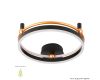 Потолочный светильник Crystal Lux FERNANDO PL48W LED BLACK/GOLD