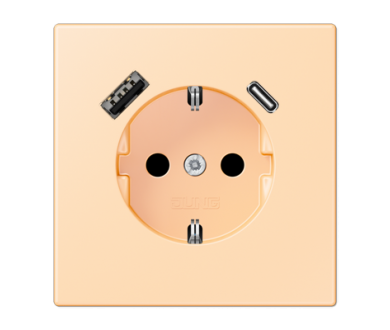 Купить Розетка 2K+З USB Typ AC Jung LC1520-15CA223 Розетка 2K+З USB Typ AC Jung LC1520-15CA223