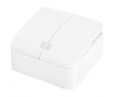 Выключатель двухклавишный Stekker София MSW10-21-01 49290