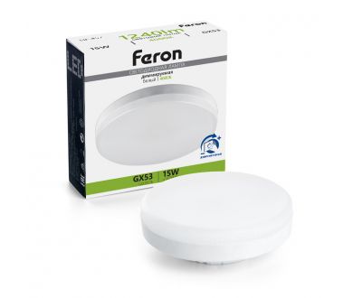 Светодиодная диммируемая лампа Feron LB-457 GX53 15W 4000K 51068