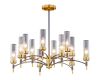 Люстра на штанге Illumico IL5177-6+6PLS-29 BRASS TUBO