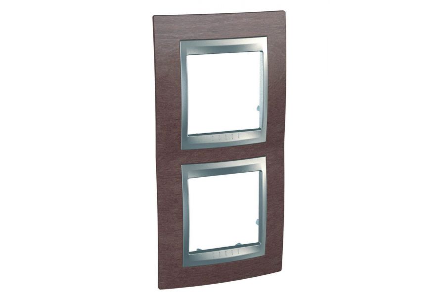 Рамка 2-постовая вертикальная Schneider Electric Unica Top MGU66.004V.0M4