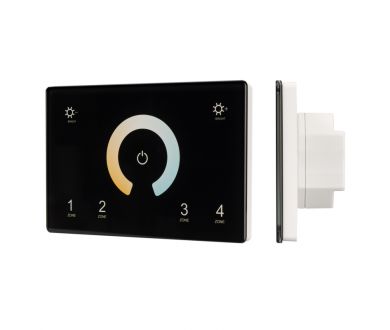Панель Arlight Sens Smart-P81-Mix Black (230V, 4 зоны, 2.4G) 028401
