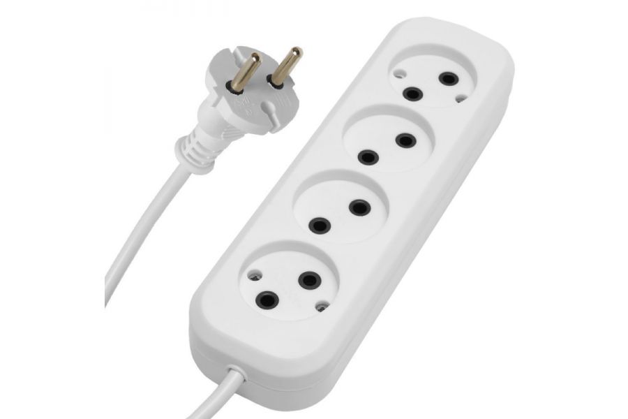 Удлинитель 4-местный Stekker HM01-40-05 5м 2x075 39218
