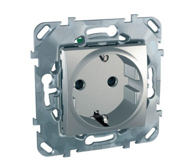 Розетка Schneider Electric Unica Top с/з со шторками MGU5.057.30ZD