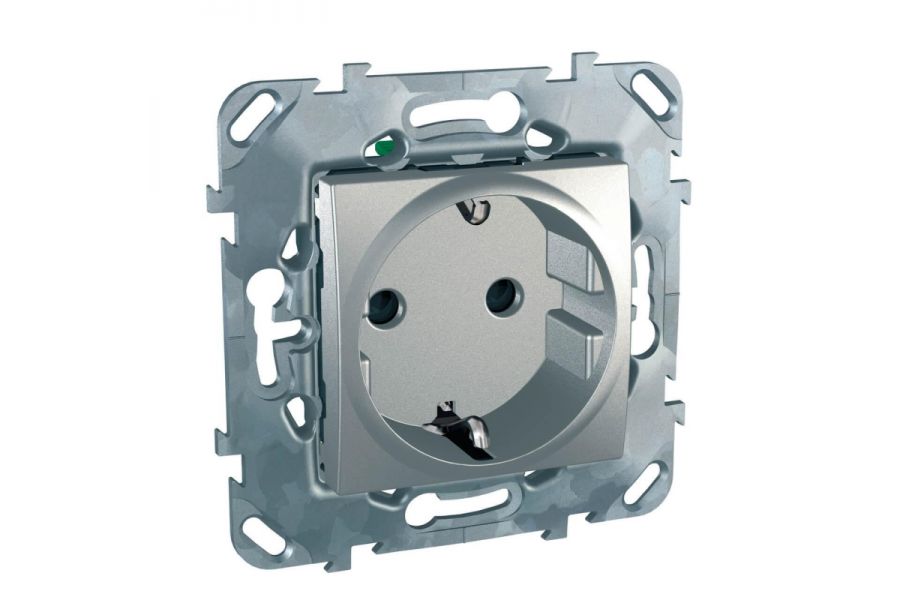 Розетка Schneider Electric Unica Top с/з со шторками MGU5.057.30ZD