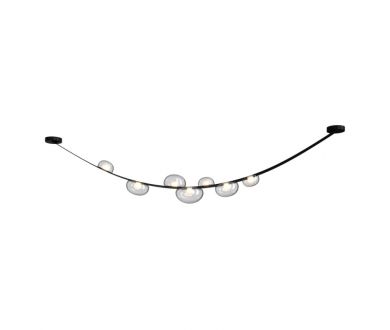 Подвесной светодиодный светильник Crystal Lux Bosque SP7 L3000 Black/Transparent