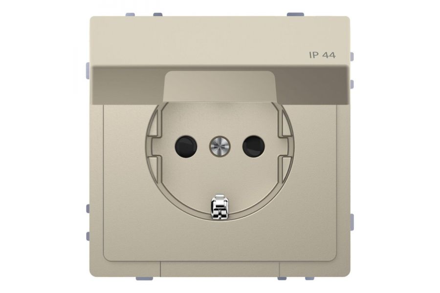 Розетка Schneider Electric Merten D-Life 16A с/з и крышкой MTN2314-6033